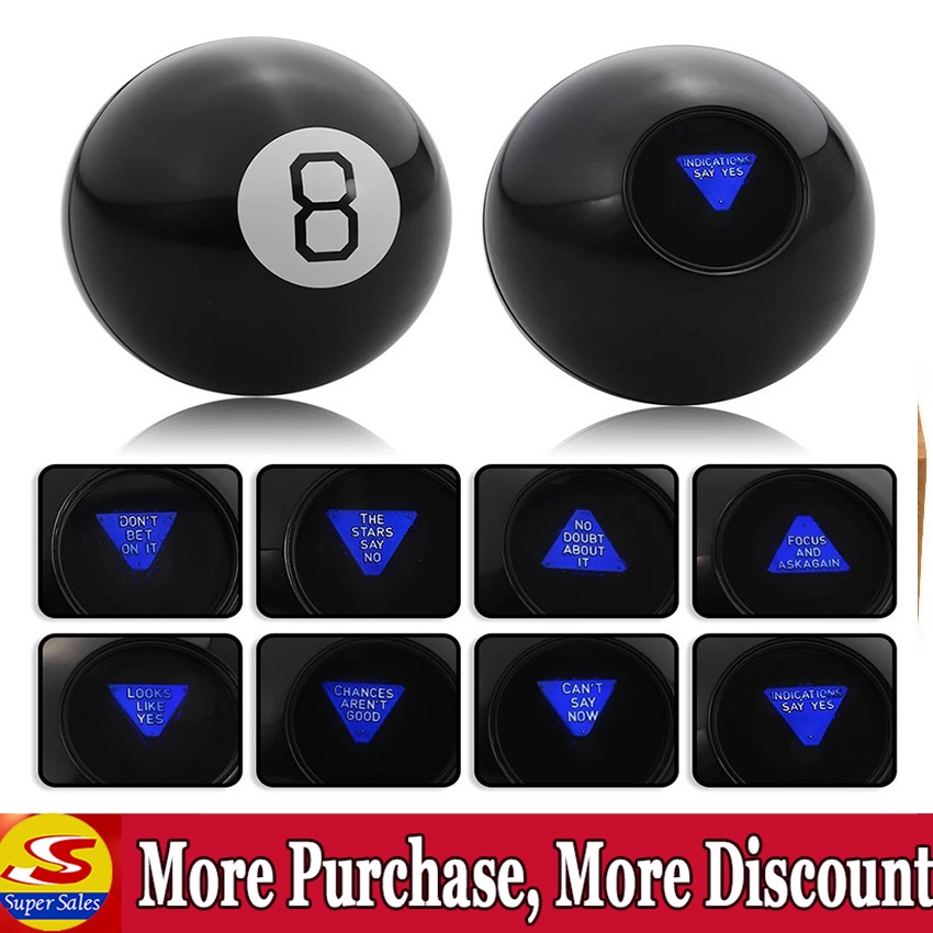 【SuperSales】M@gic Balls Black 8 Prophecy M@gic Ball Light Surprise ...