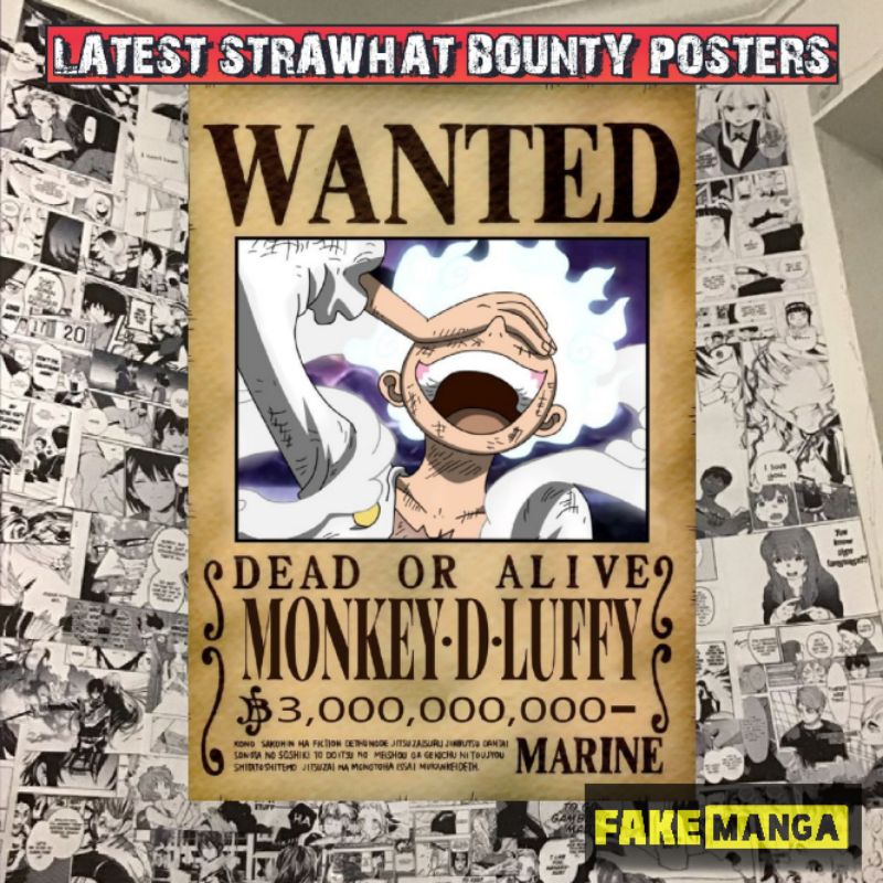 Monkey D Luffy One Piece Wanted - One Piece Wanted - Sticker