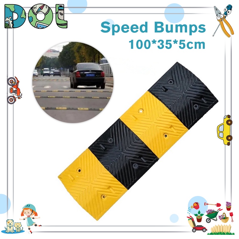 Load Bearing 180 tons Speed Bump Parking Lots Driveway Traffic Control