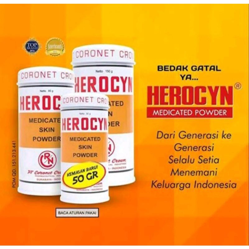 Herocyn Powder 75gr 150gr | Shopee Philippines