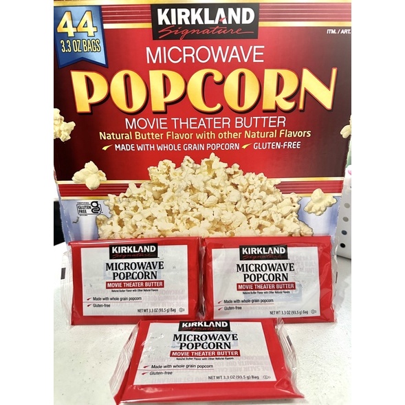 Kirkland Microwave Popcorn Natural Butter Flavor from US (1 bag only