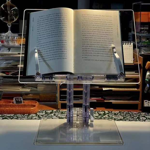 Acrylic Reading Rack Adjustable Transparent Korean Ins Tablet Stand ...