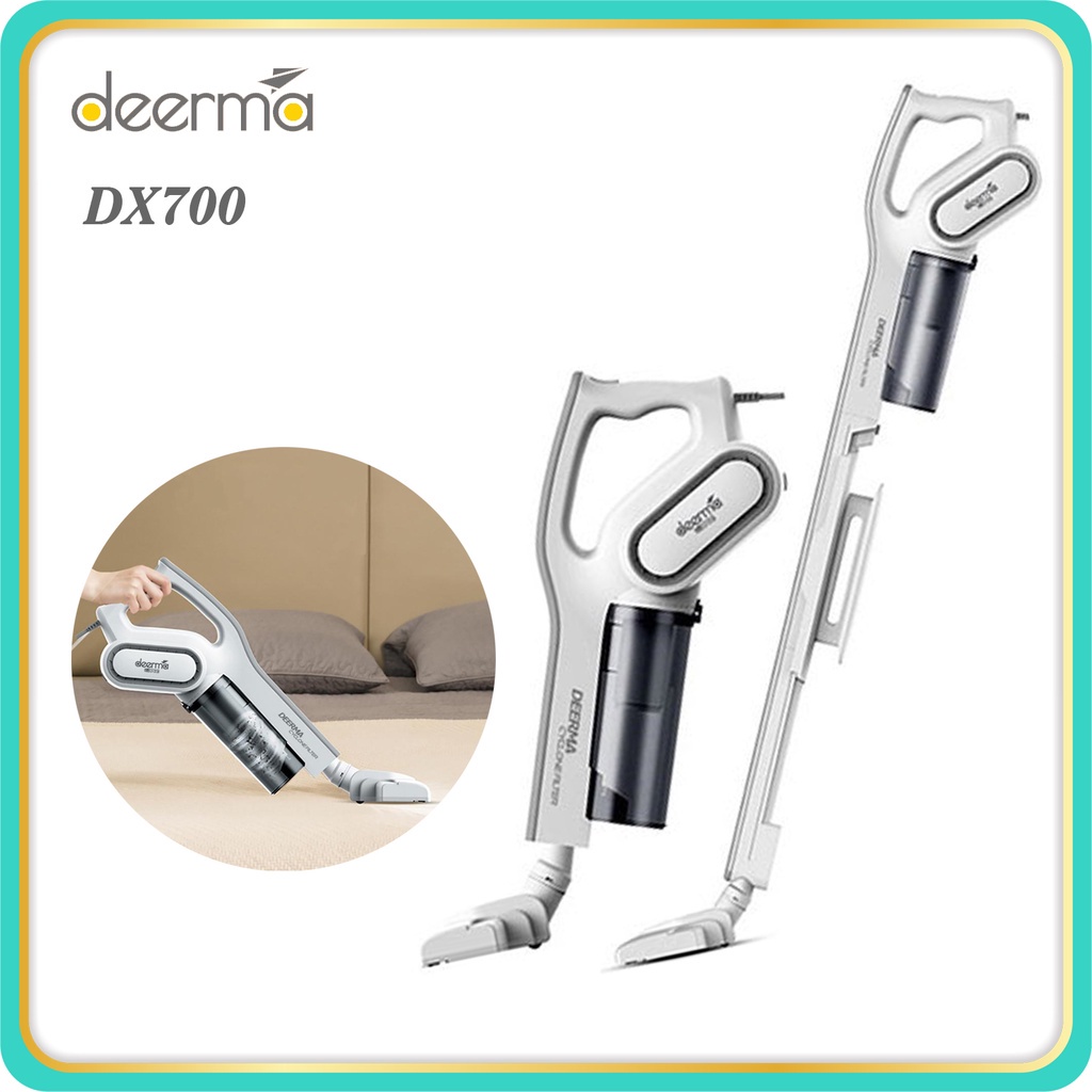 Deerma DX700 DX700S Mixiaobai 2 In 1 Vertical Hand Held Vacuum Cleaner With Large Capacity Dust