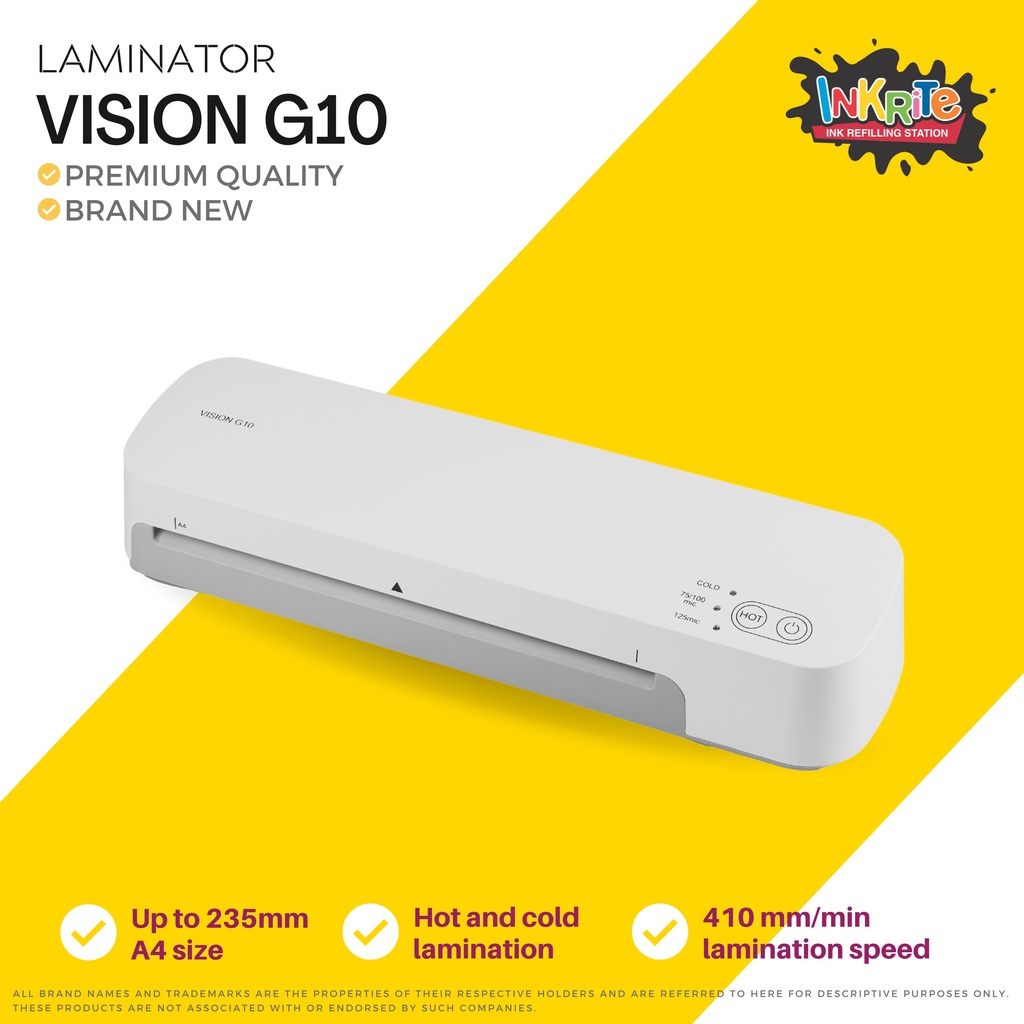 Inkrite A4 Laminating Machine Vision G10 | Shopee Philippines