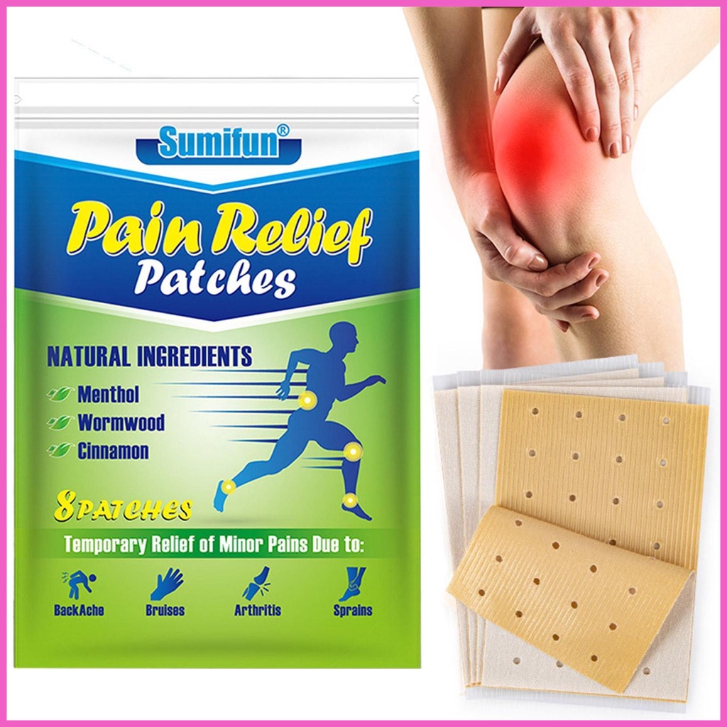 Joint Patches 8 Pieces Lumbar Spine Stickers Neck Patches Back Neck