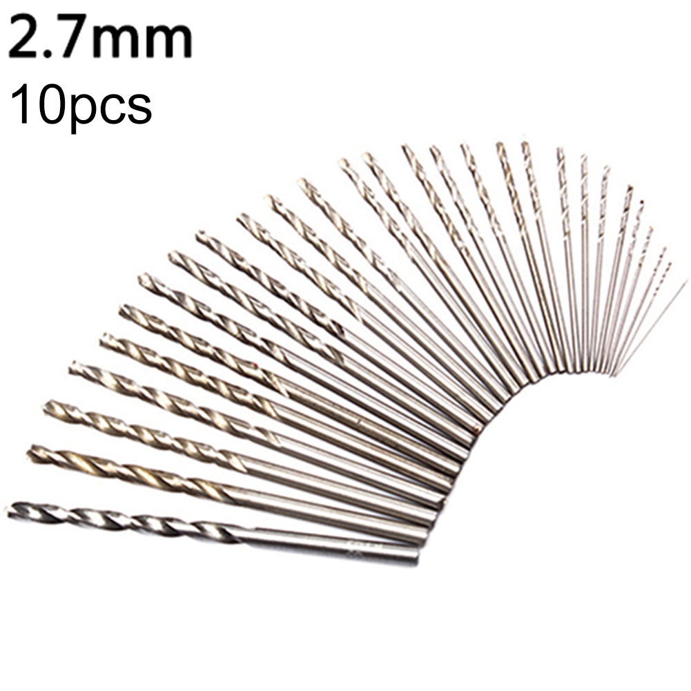 10-Pack 0.7mm Micro HSS Twist Drill Bits – Precision Drilling For Electrical & Miniature Work