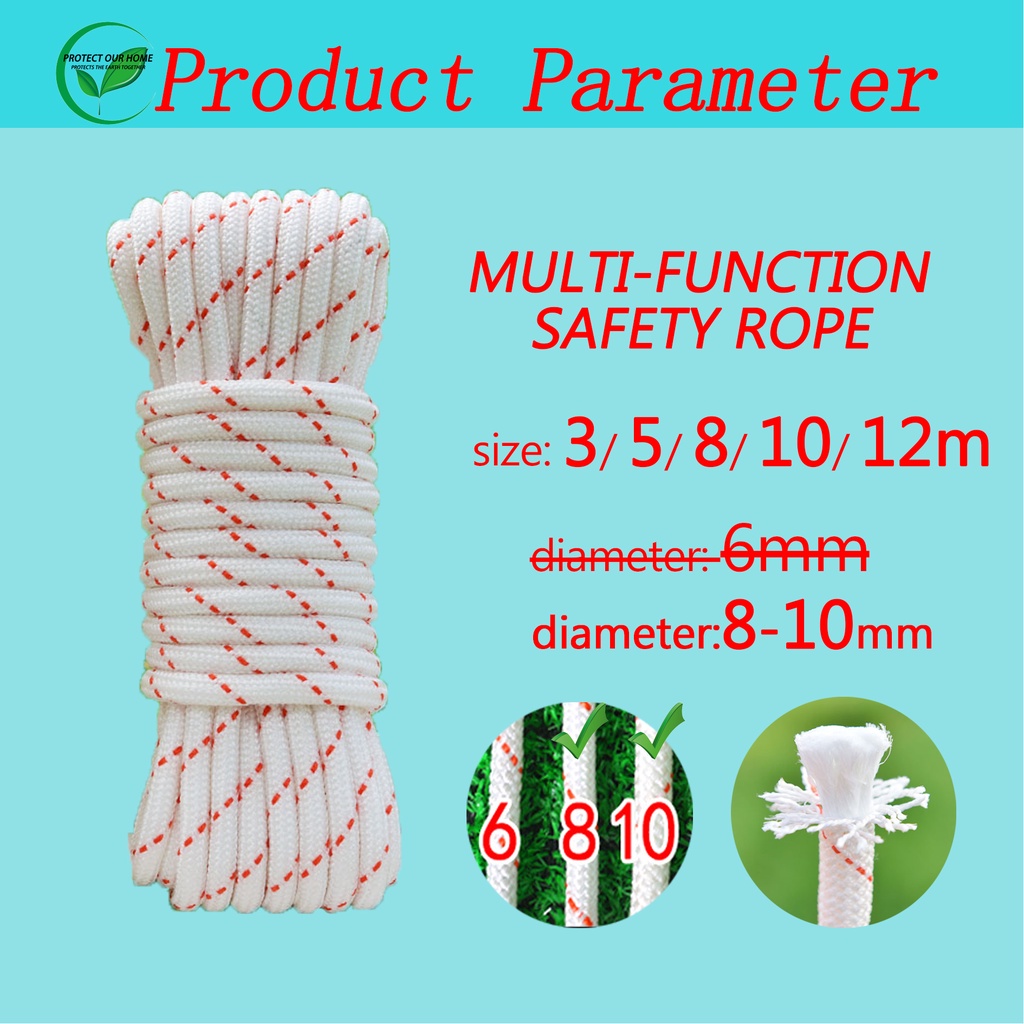 [PH STOCK] Length 3/5/8/10/12M, Diameter 810mm White Lifting Safety