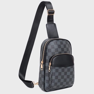 LV GERONIMO CHESTBAG DAMIER MONO BLACK GRAPHITE PREMIUM QUALITY