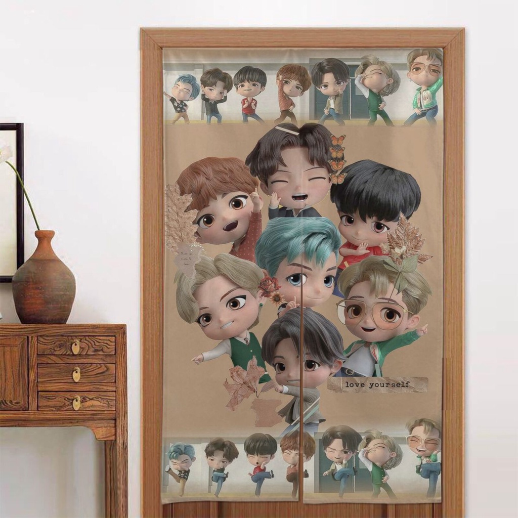 Bts tinytan store door curtain