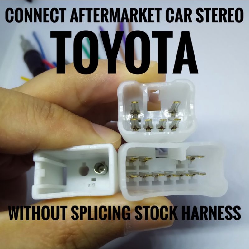 Toyota Car Stereo Harness Head Unit Antenna Wiring Innova Vios Fortuner ...