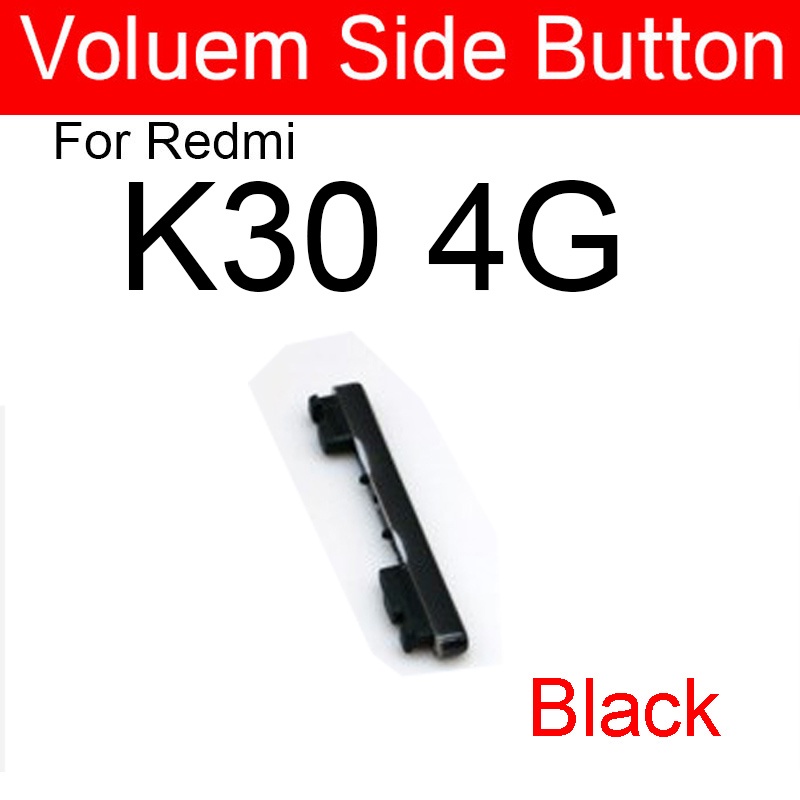 Cache Bouton Power + Volume Noir Pour Xiaomi Mi 9T / Mi 9T Pro - Neuf