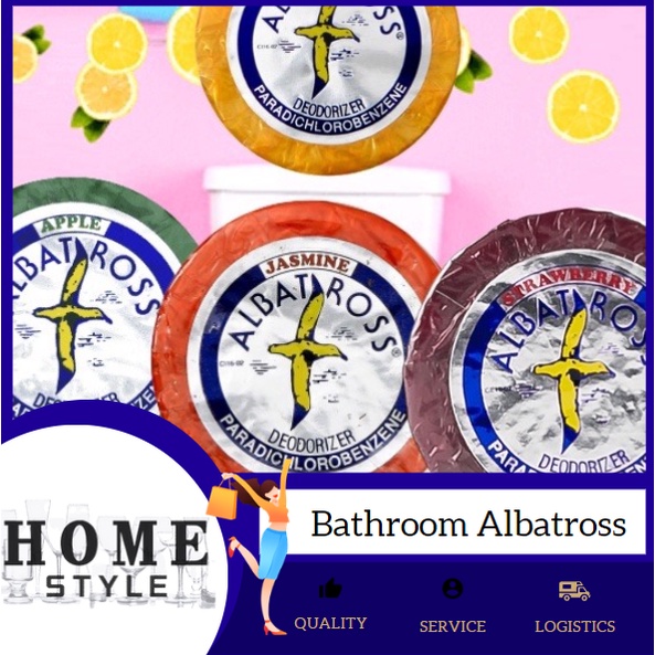 HOMESTYLE Albatross 100g 50grams Bathroom Deodorizer Mothballs Cleaning