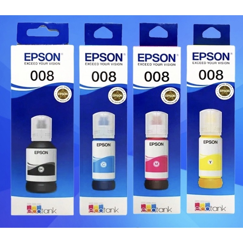 008 Eps0n Ink L6550 L6570 L6580 Black/Cyan/Magenta/Yellow 1 Set Bk C Y ...