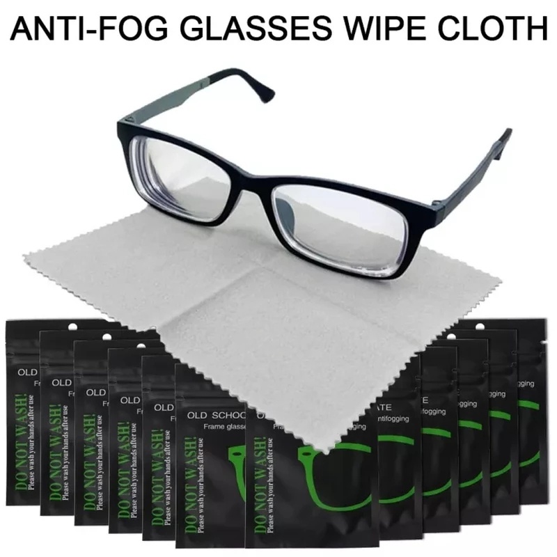 Reusable Anti Fog Wipes Glasses Pre Moistened Antifog Lens Cloth Defogger Eyeglass Wipe Prevent 2743