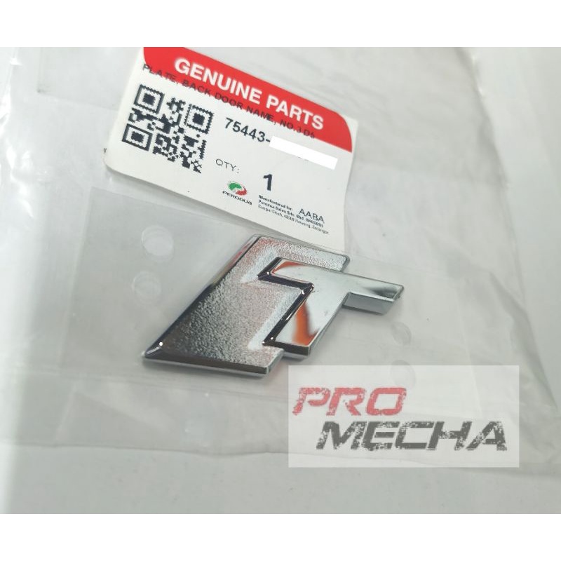 PERODUA ATIVA REAR BONNET LOGO T EMBLEM. 