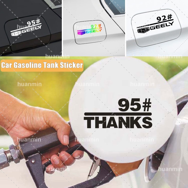 1 Piece Car Fuel Tank Sticker For Geely Reflective Sticker Vinyl Laser ...