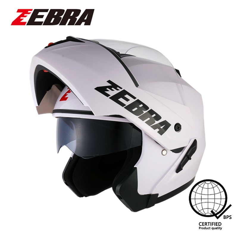 ZEBRA YM602 PLAIN Men's Modular helmet dual visor helmet for