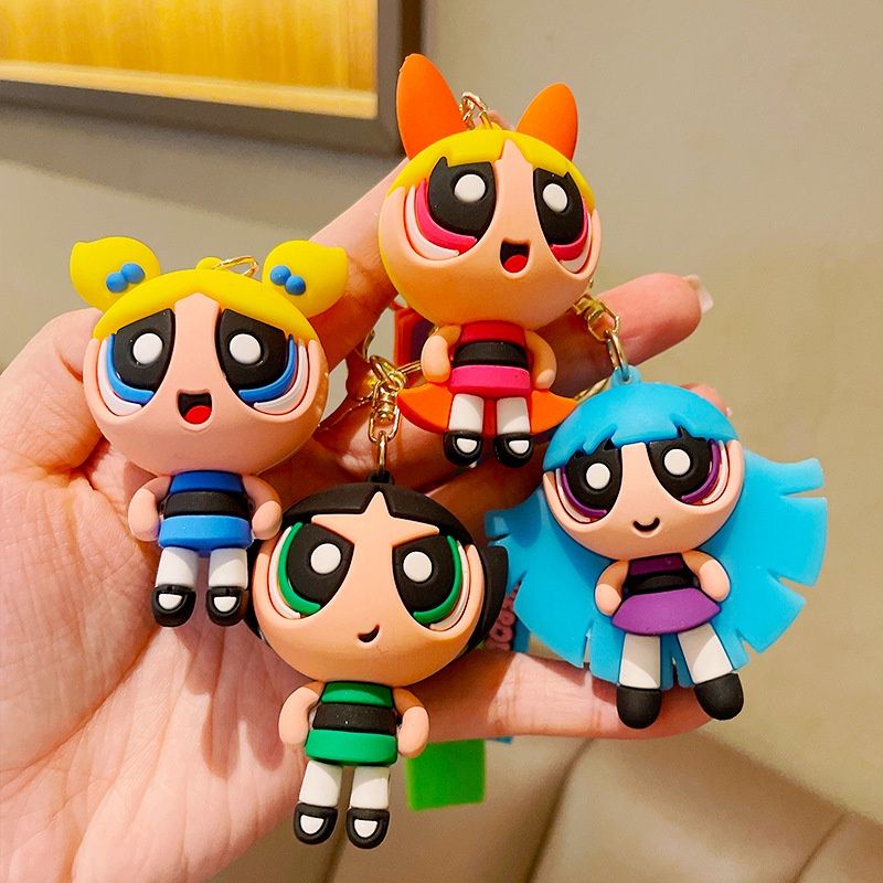 The Powerpuff Girls Keychain PVC Blossom Buttercup Bubbles Shopee Philippines