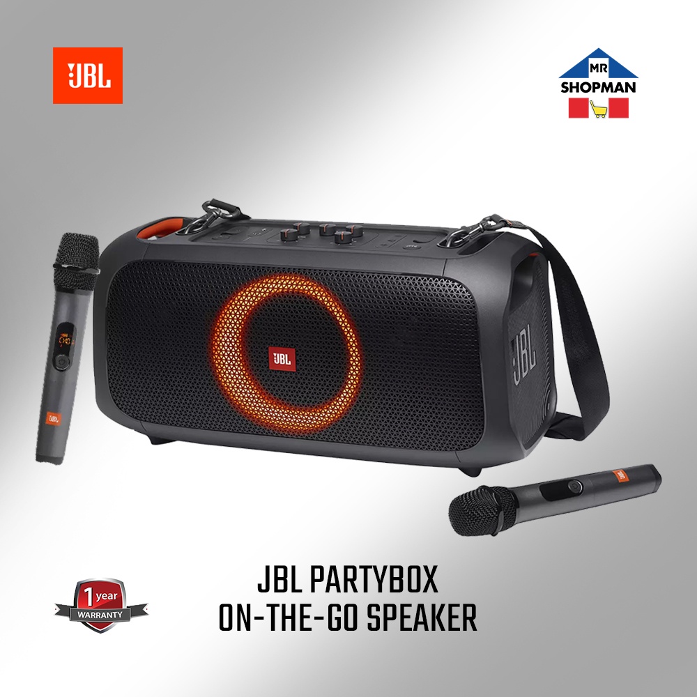 JBL PartyBox On The Go OTG Essential Portable Party Speaker with