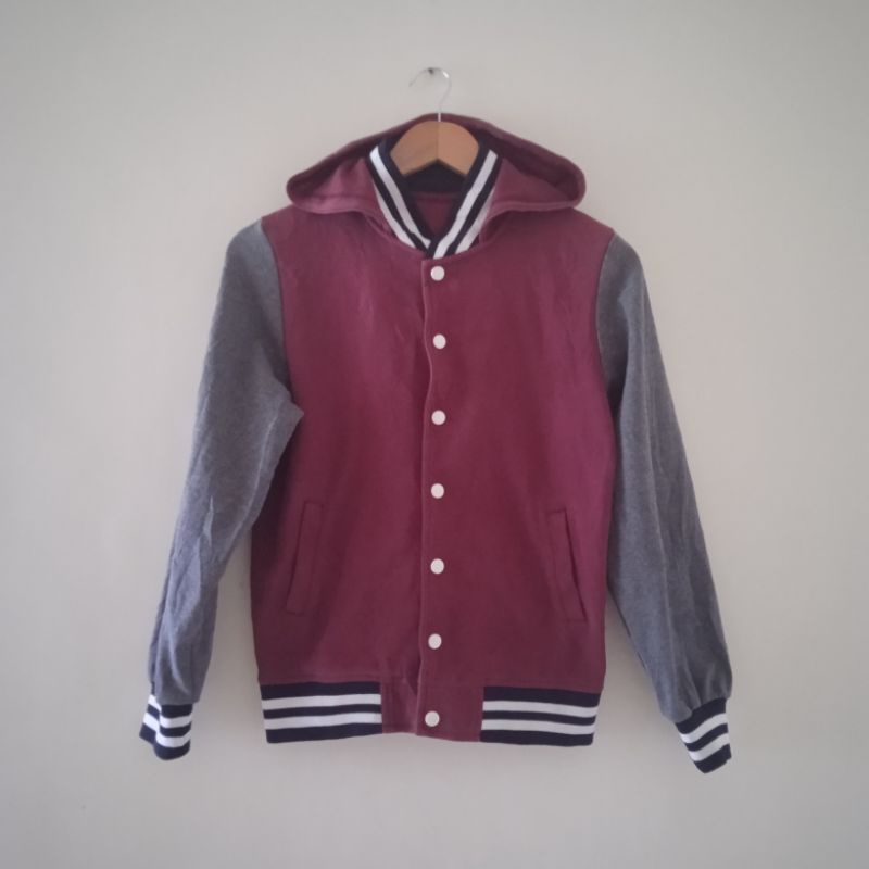 (M) Hoodie Varsity Jacket Shopee Philippines