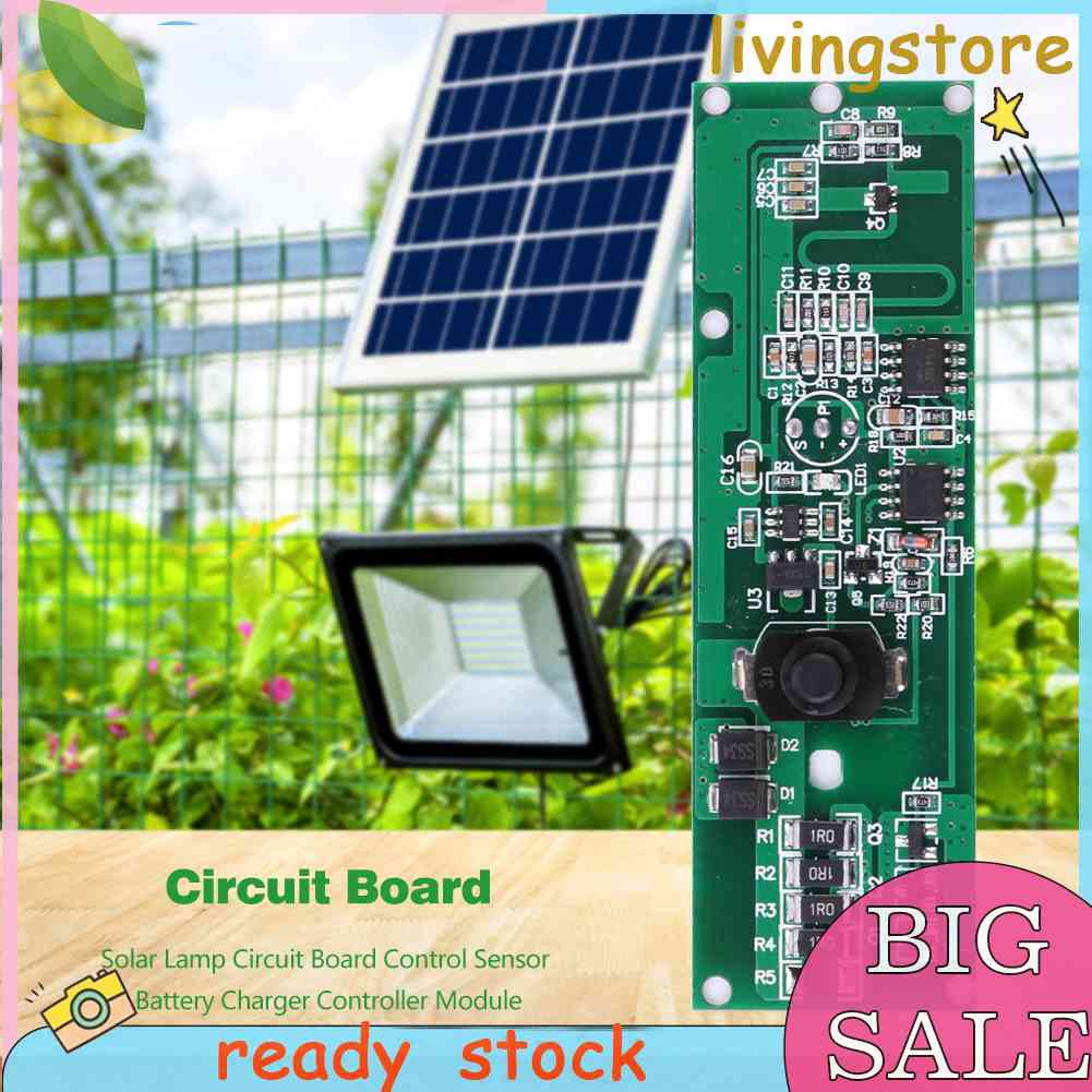 Solar Lamp Circuit Board Control Sensor Battery Charger Controller ...