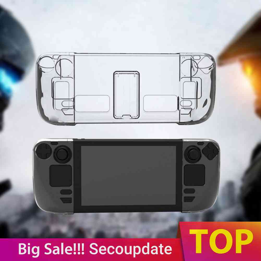 Clear PC Game Console Protector Cover with Bracket Crystal Shell for ...