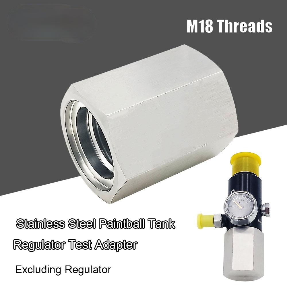 PCP Paintball HPA CO2 Tank Regulator Valve Leaks Test Adapter M18*1.5