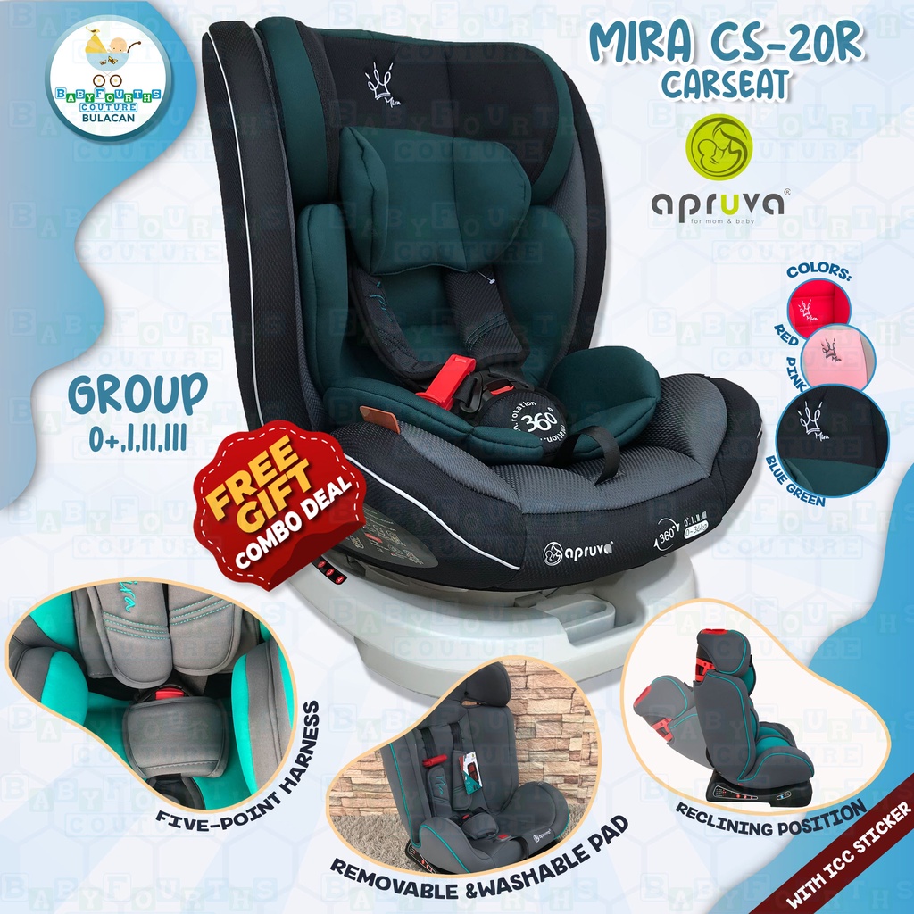 COD Apruva CS 20R Car Seat for Baby with Five Point Harness Shopee Philippines