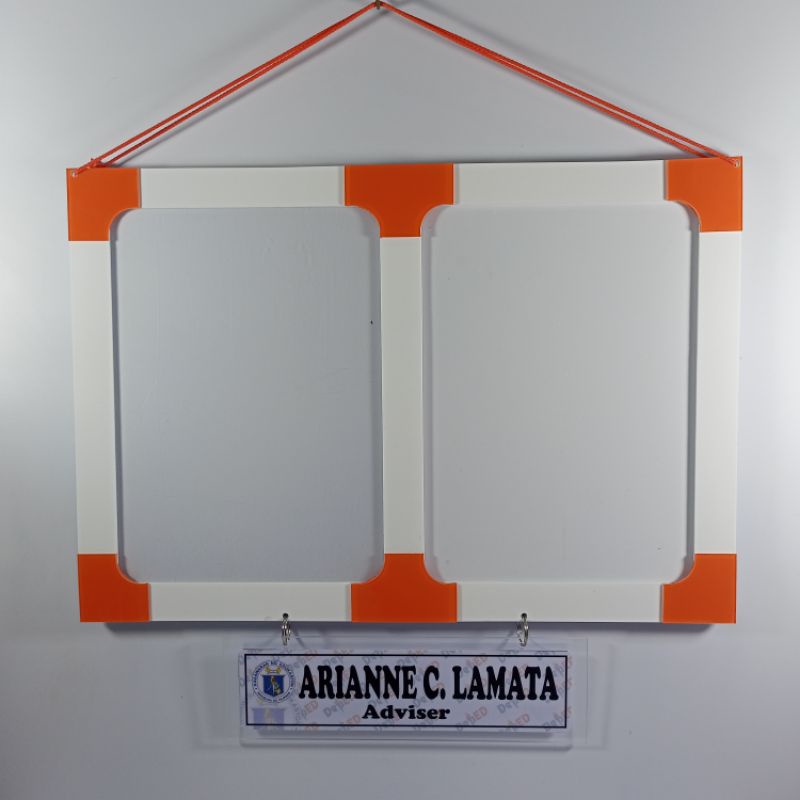 CUSTOMIZED DOUBLE FRAME NAMEPLATES | Shopee Philippines