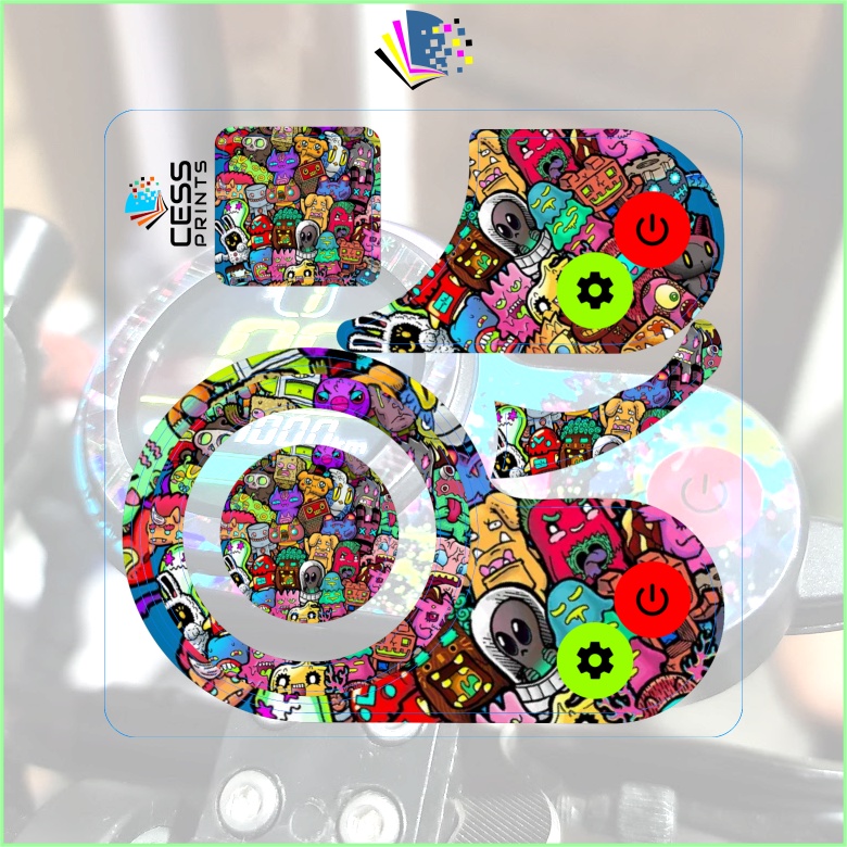 Scooter Throttle Controller Sticker - HQ Print | Shopee Philippines