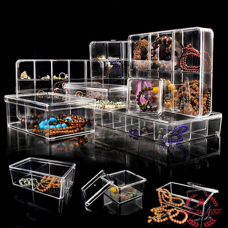 12 grid acrylic transparent plastic display box with lid for desktop ...