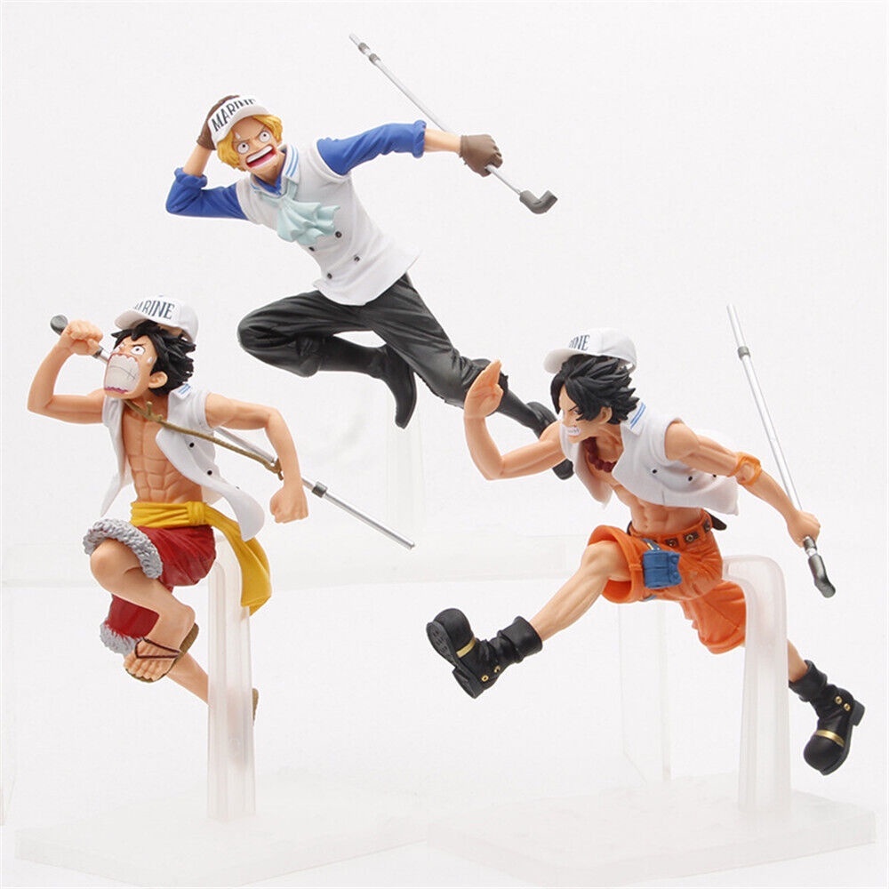 Figure Anime Onepiece Luffyacesabo Marine Suit Collectibles Ko