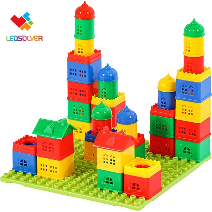 35pcs Big Size House Building Blocks for Kids Educational Blocks Stacking Toys for Baby 2 years