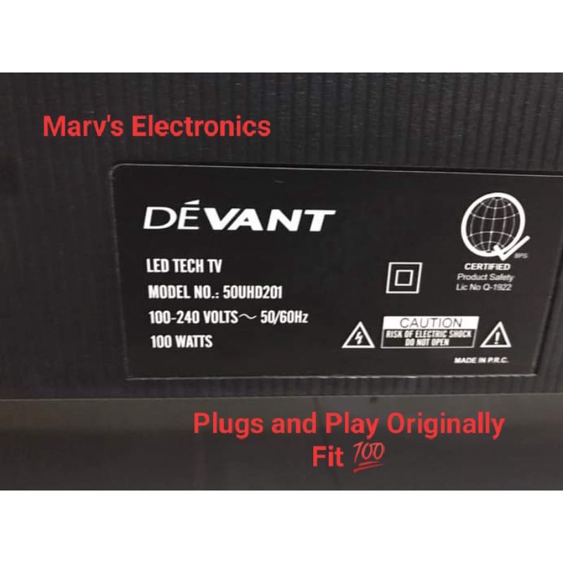 Backlight Set 50inch Devant 50uhd201 Brandnew set Originally Fit Plugs ...