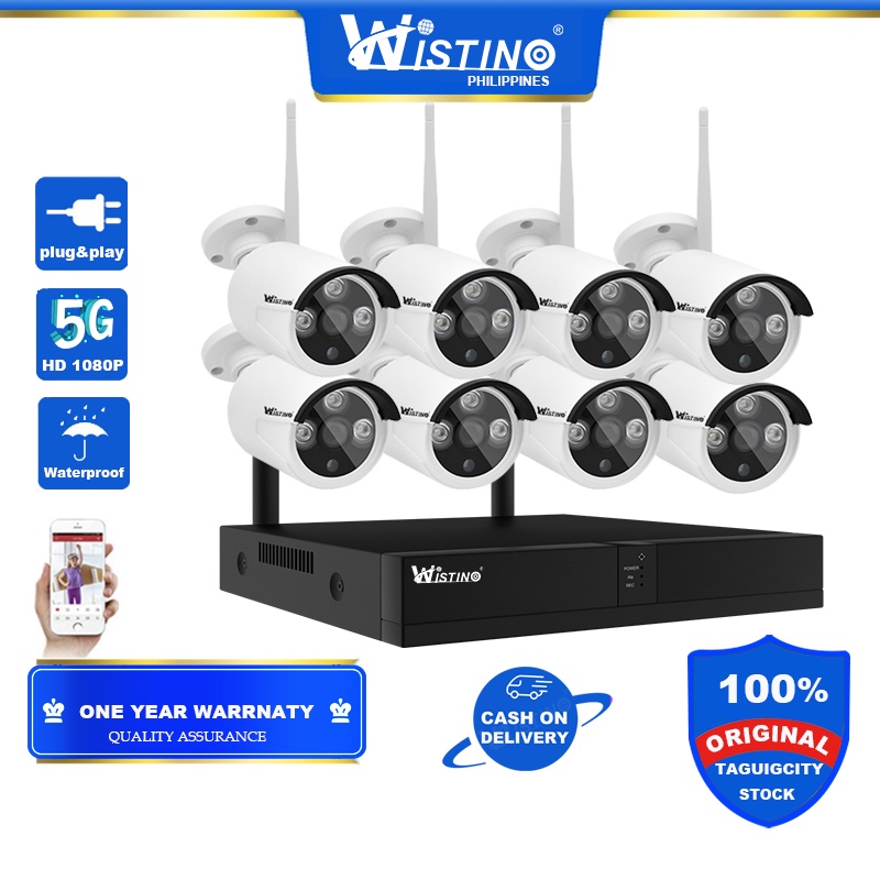 [Delivery in 3 Days] Wistino 8CH Wifi NVR Kit Outdoor HD 3MP IP Camera ...