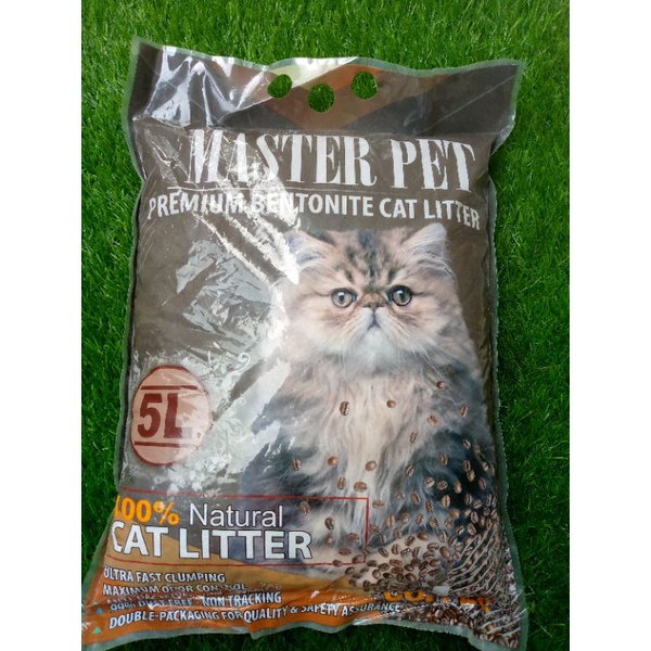 MASTER PET PREMIUM BENTONITE CAT LITTER 5 LITER CLUMPY CAT SAND ...