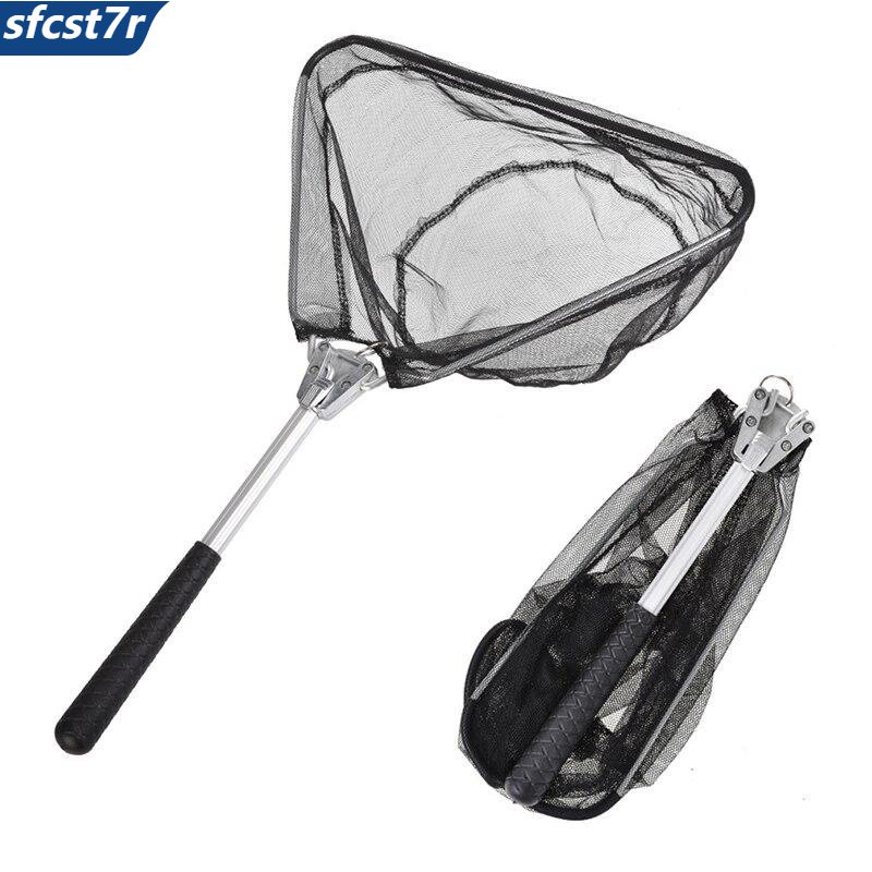 1pc Outdoor Mini Triangular Brail Folding Fishing Net Landing Nets ...