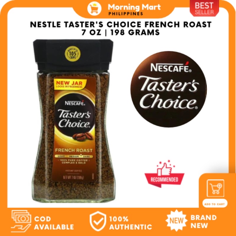 Nescafe Taster's Choice French Roast Instant Coffee 198g Shopee