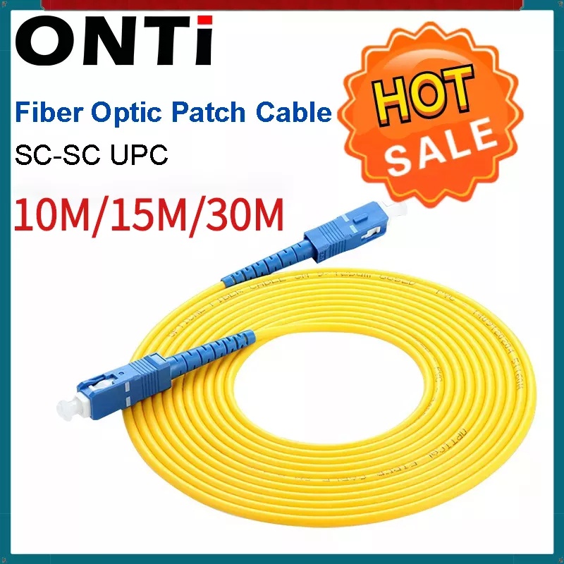 ONTI 10M-15M Fiber Patch Cord SC/UPC To SC/UPC Fiber Optic Jumper Cable ...