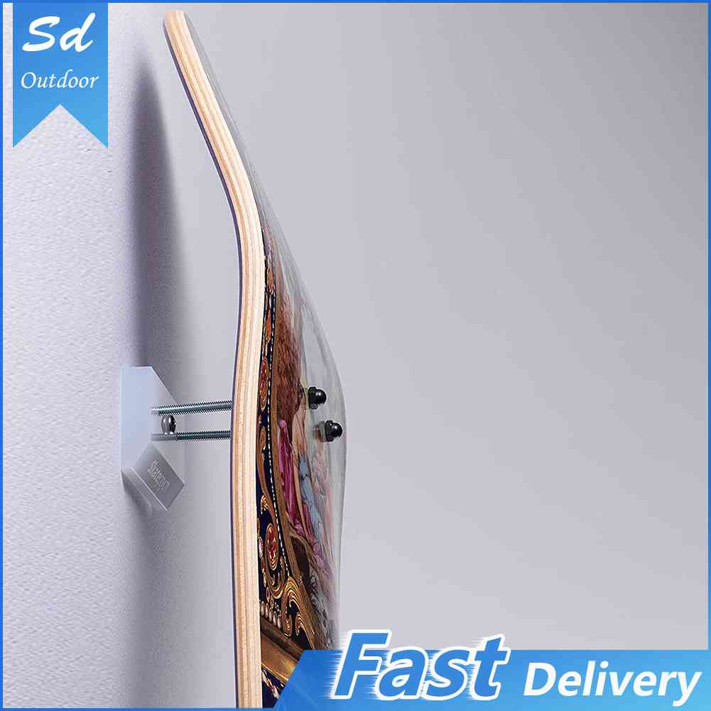 Skateboard Wall Mount Longboard Deck Hanger Display Stand Storage ...