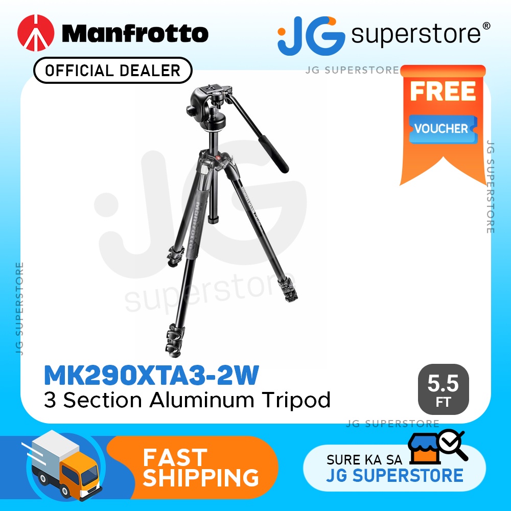 Manfrotto 290 Xtra Aluminum Tripod with 128RC Micro Fluid Video Head