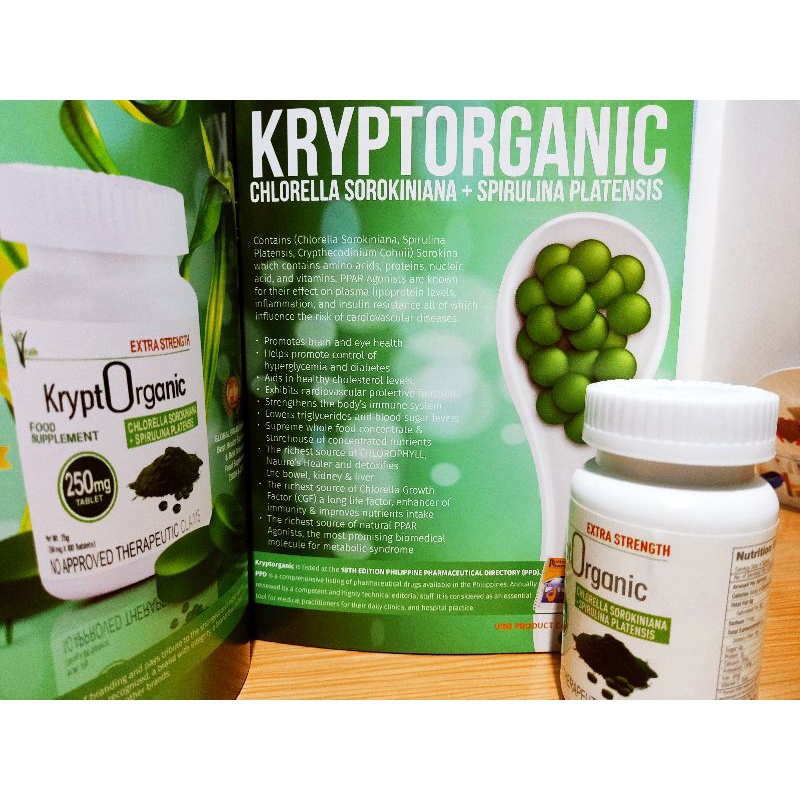 with ZINC, Chlorella and Spirulina (250mg x 100 tablets