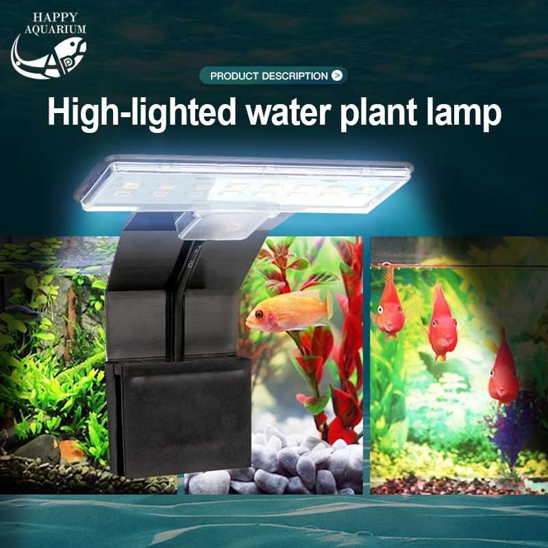 Aquarium LED Light Waterproof Fish Tank Light Aquarium Accessories ...