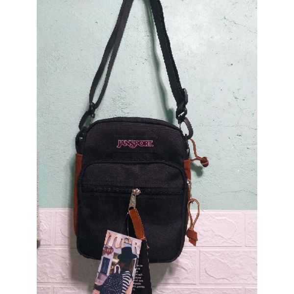 jansport ghetto sling bag black leather bottom Shopee Philippines