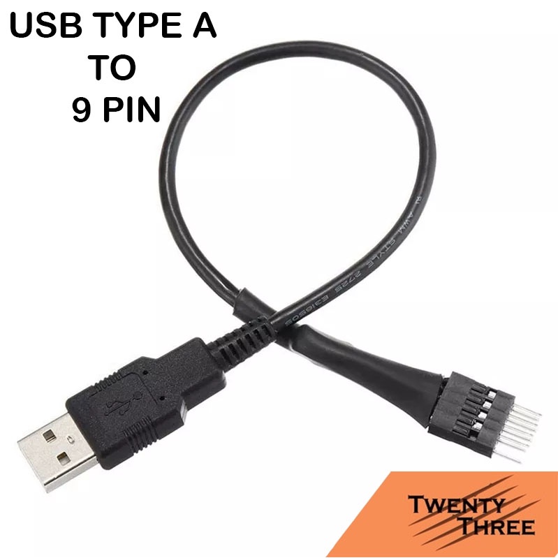 Adapter converter cable usb type a to 9pin male motherboard aio cable ...