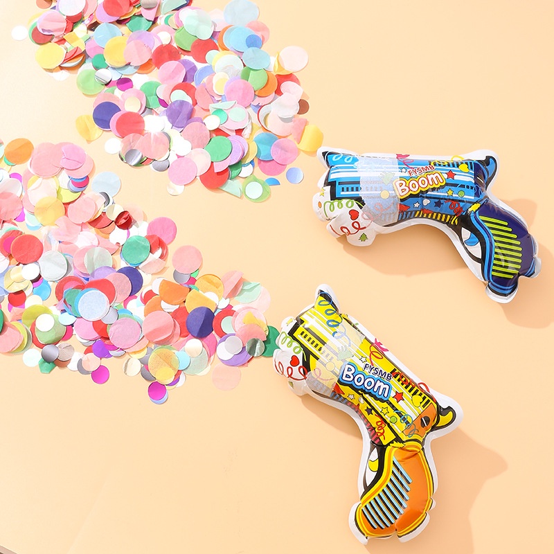 Balloon Confetti Gun Inflatable Balloon Firework Gun Party Poppers For ...