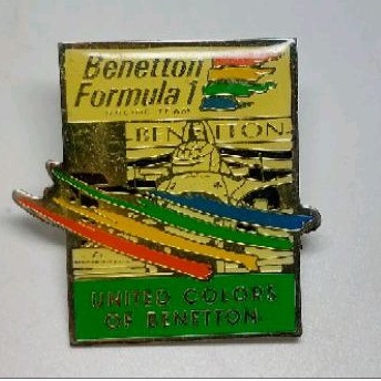 United Colors Of Benetton Formula 1 Racing Race Car Collectible Enamel ...