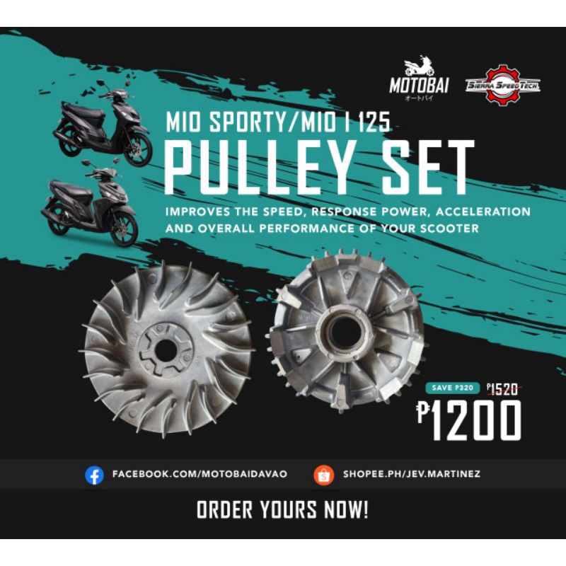 SST Pulley Set for Mio Sporty / Mio i 125 Shopee Philippines