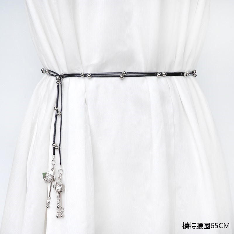Suit Chain Accessories Diamond Tassel Decoration Waist Rope Dress Belt ...