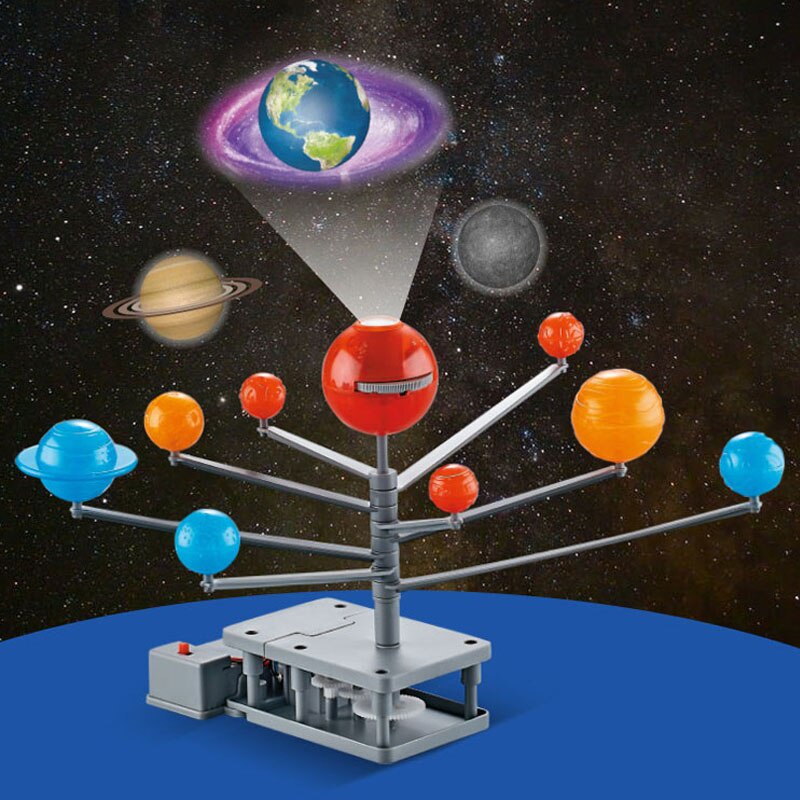 Projector Kids Montessori Toys Electric Rotate Solar System